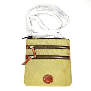 Dooney & Bourke Triple Zip North/South Nylon Crossbody Bag NWT
